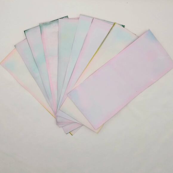 Dyed Paper Variety Pack, Pastel Dyed Paper, Hand Dyed Paper, Junk Journal Supply - Picture 7 of 9